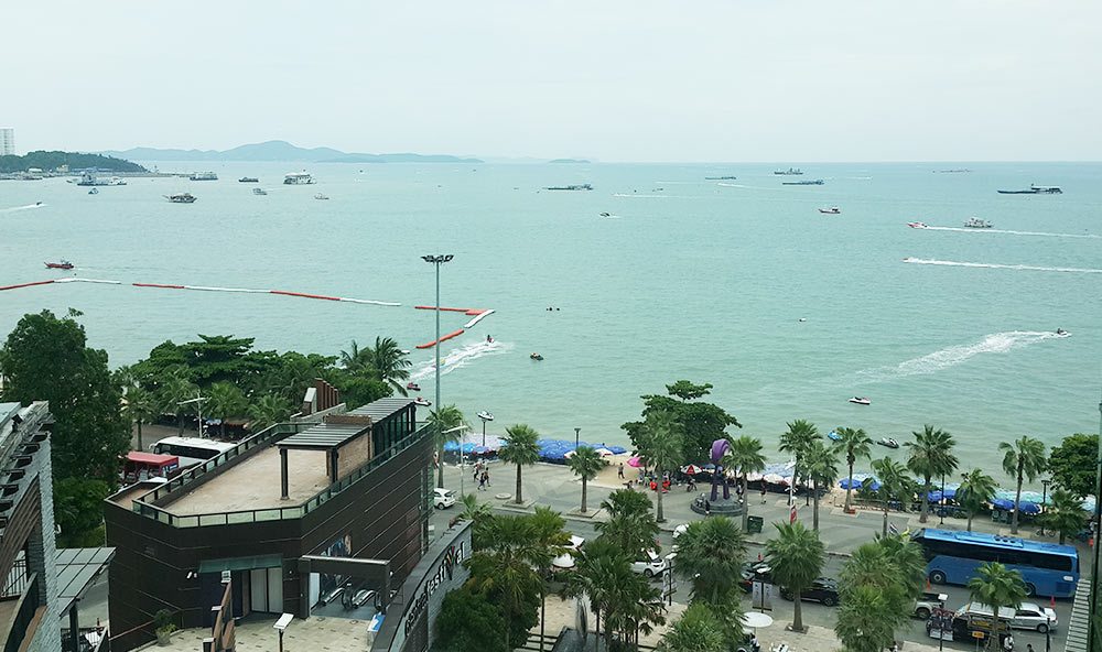 Biển Pattaya nhìn từ trung tâm thương mạiCentral Festival Pattaya