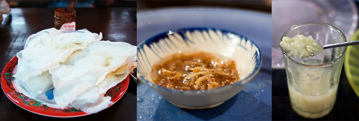 Bánh đập – Nước mắm cái – Chè bắp