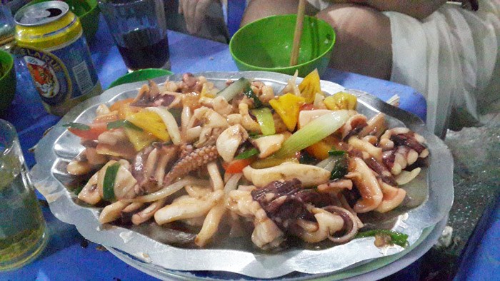Mực xào ?