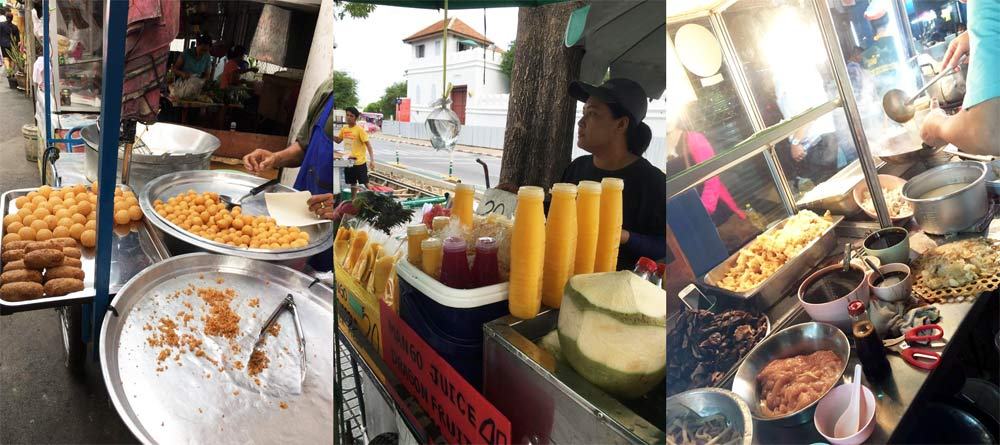 Đồ ăn vặt trên đường phố Bangkok rất nhiều